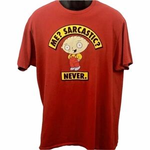 Family Guy Stewie Quote Graphic Men’s T-shirt L